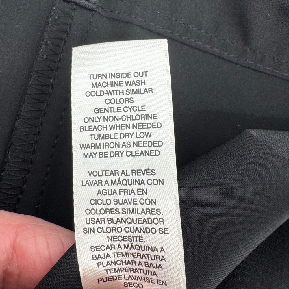 Weekends by Chico's Full Zip Jacket Womens 2 Large Black Textured‎ Stretch - Picture 11 of 12